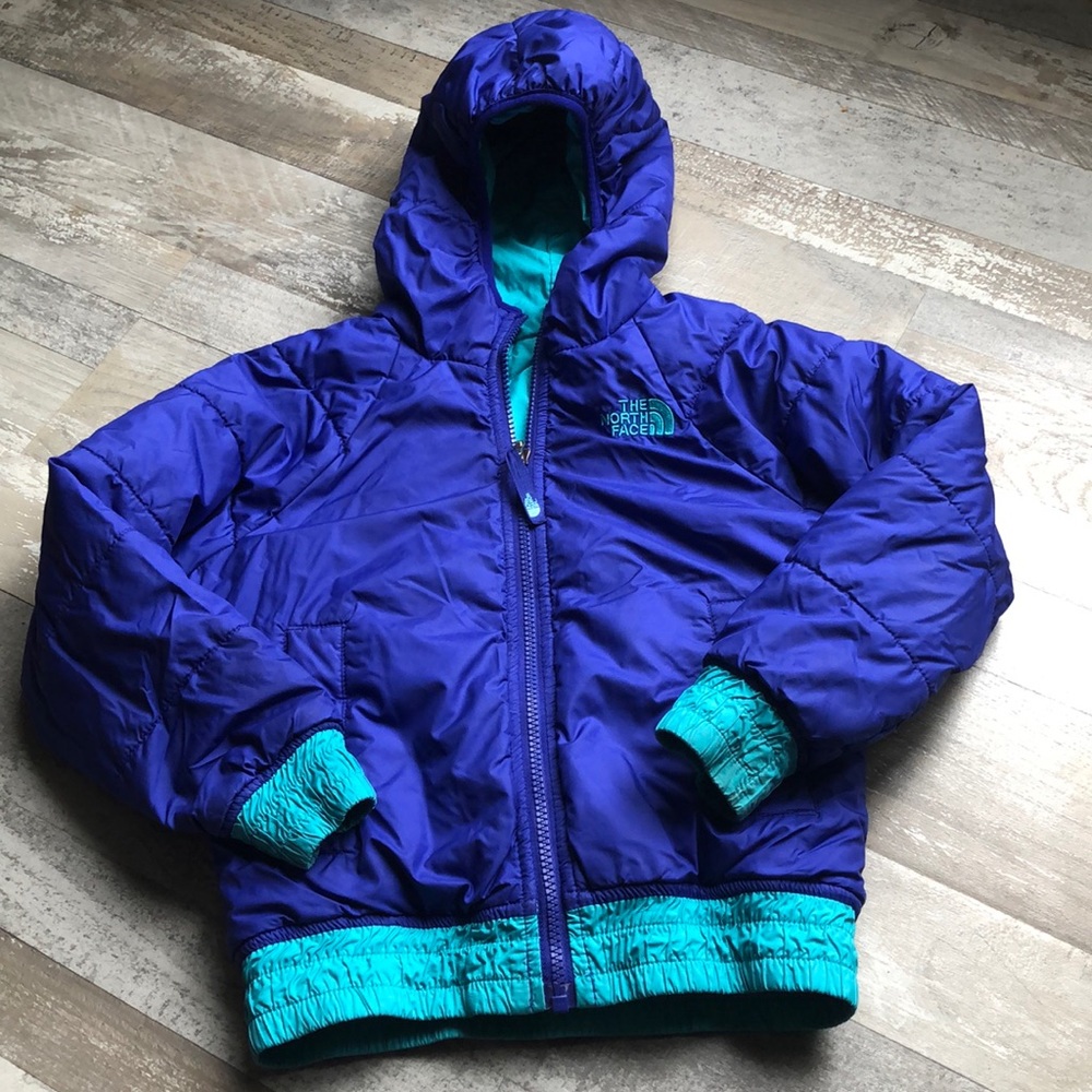 Girls North Face Reversible Down Coat